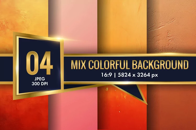 Mix Colorful Background Digital Paper | Texture Background