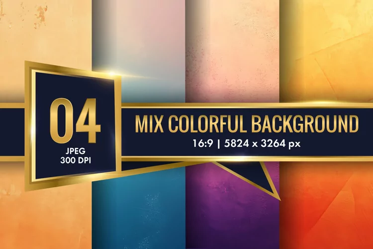 Mix Colorful Background Digital Paper | Texture Background