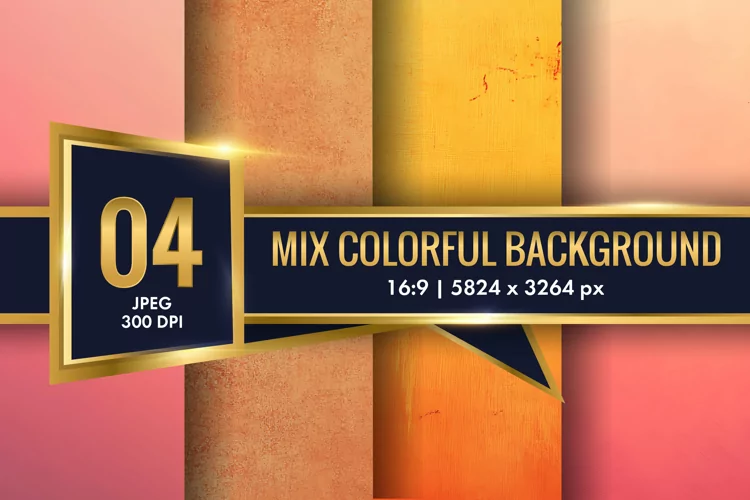 Mix Colorful Background Digital Paper | Texture Background