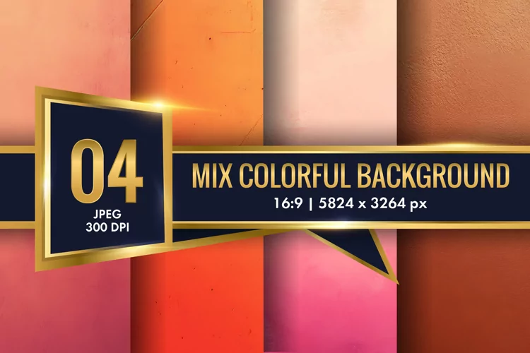 Mix Colorful Background Digital Paper | Texture Background