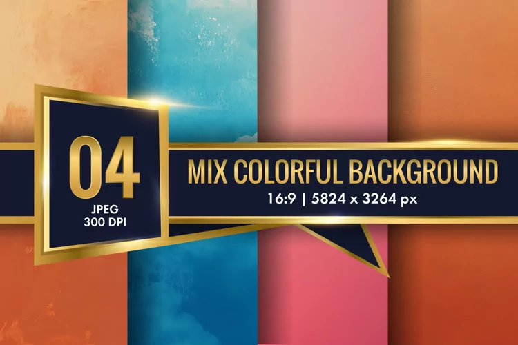 Mix Colorful Background Digital Paper | Texture Background