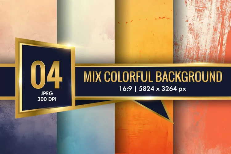Mix Colorful Background Digital Paper | Texture Background