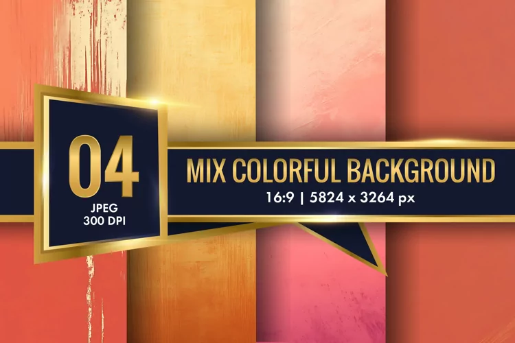 Mix Colorful Background Digital Paper | Texture Background