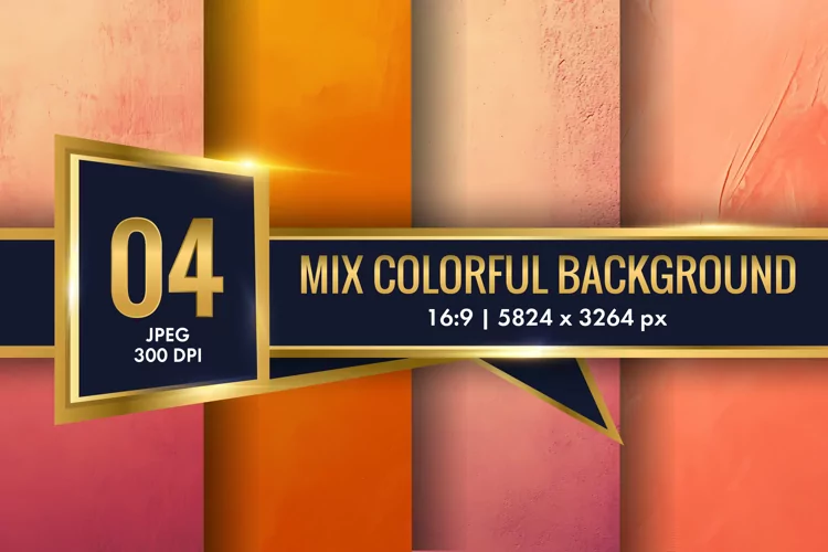 Mix Colorful Background Digital Paper | Texture Background