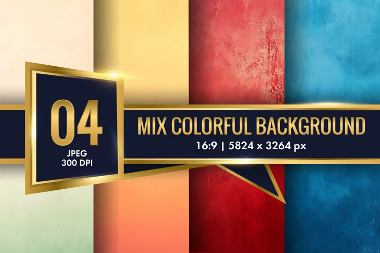 Mix Colorful Background Digital Paper | Texture Background