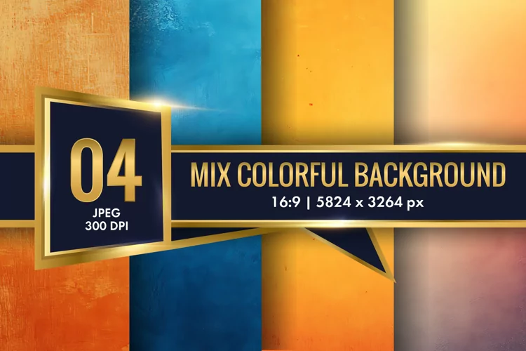 Mix Colorful Background Digital Paper | Texture Background