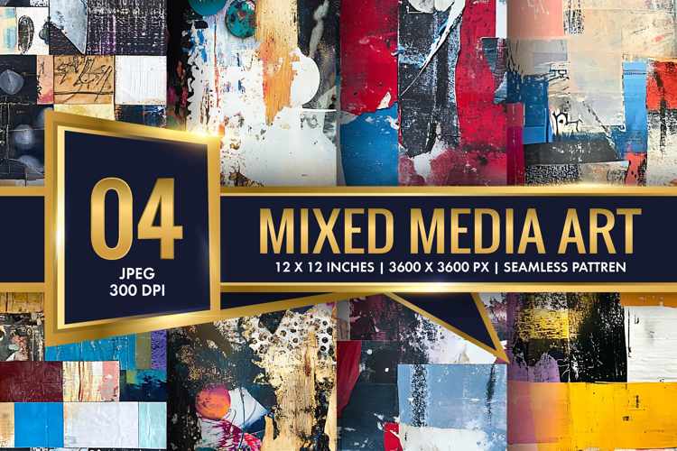 Mixed Media Art Digital Paper