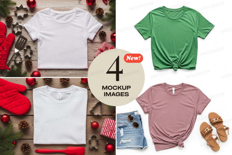 White Tshirt Mockup Image 12