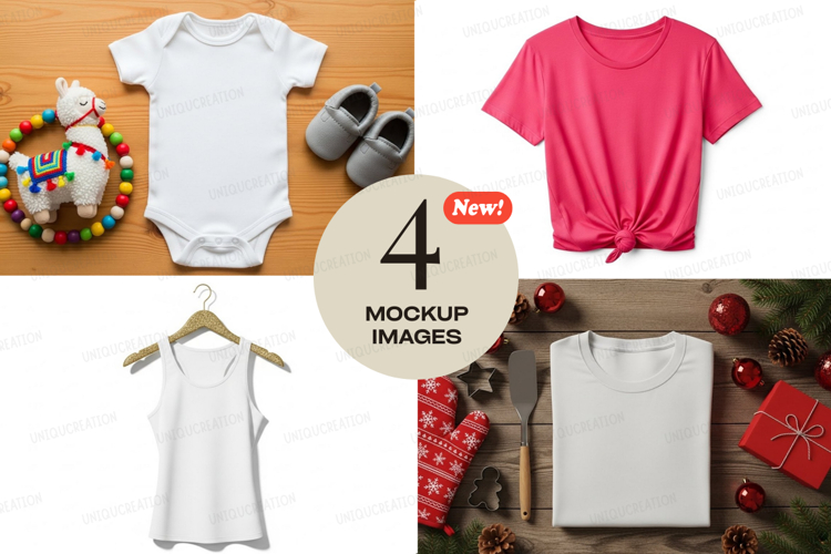 White Tshirt Mockup Image 13
