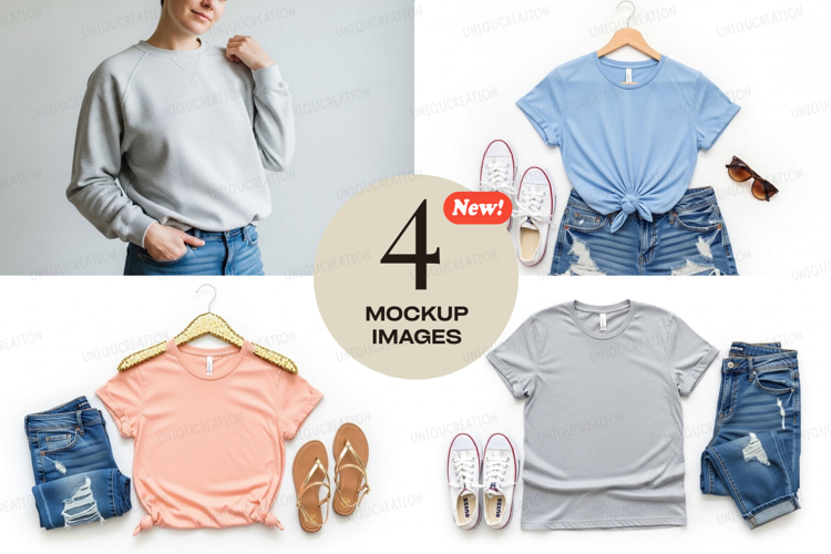 Casual summer outfit mockup