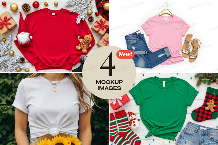 Holiday fashion mockup