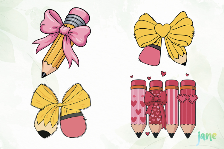 Teacher Coquette Bows SVG PNG