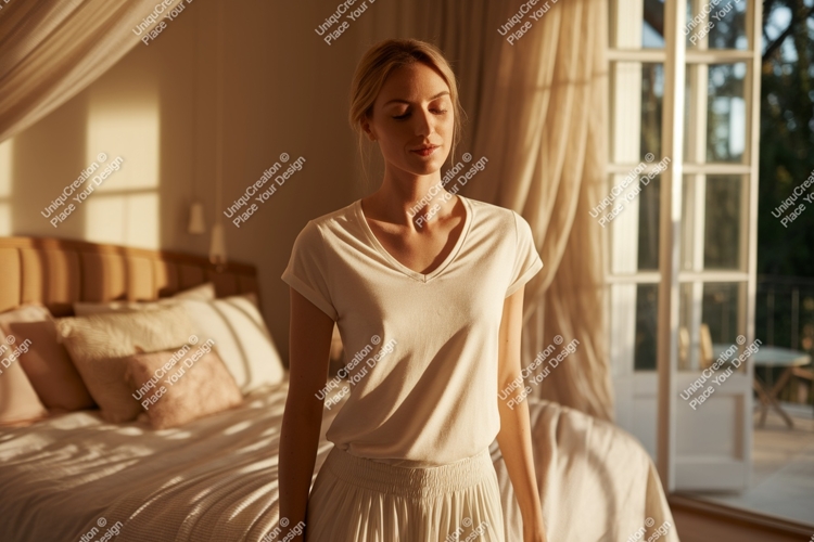 Woman Meditating Clipart Image 17