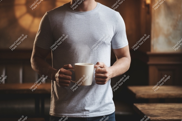 White Tshirt Mockup Image 10