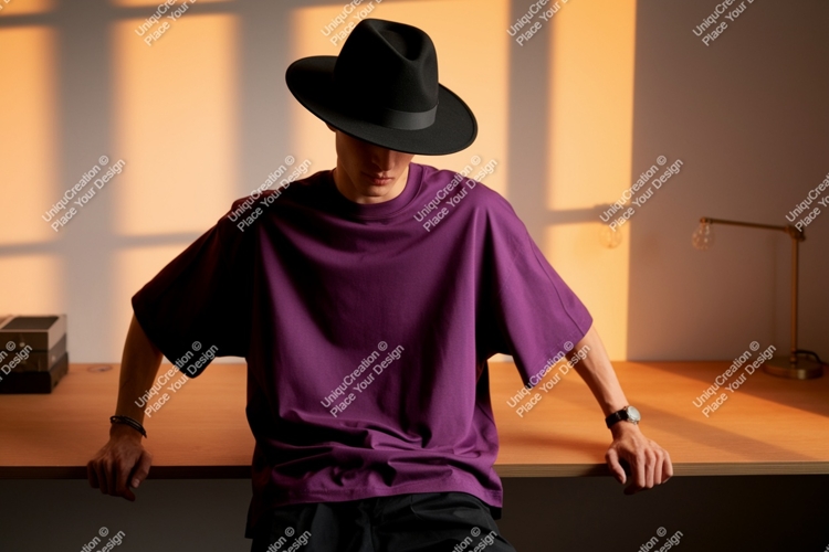 Black Tshirt Mockup Image 12