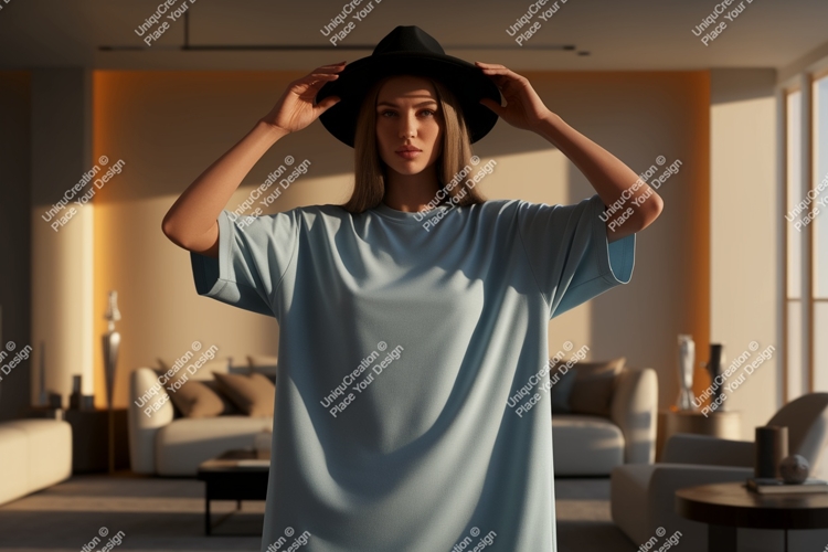 Black Tshirt Mockup Image 3