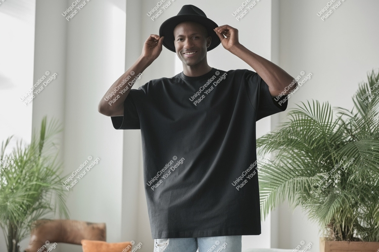 Black Tshirt Mockup Image 11