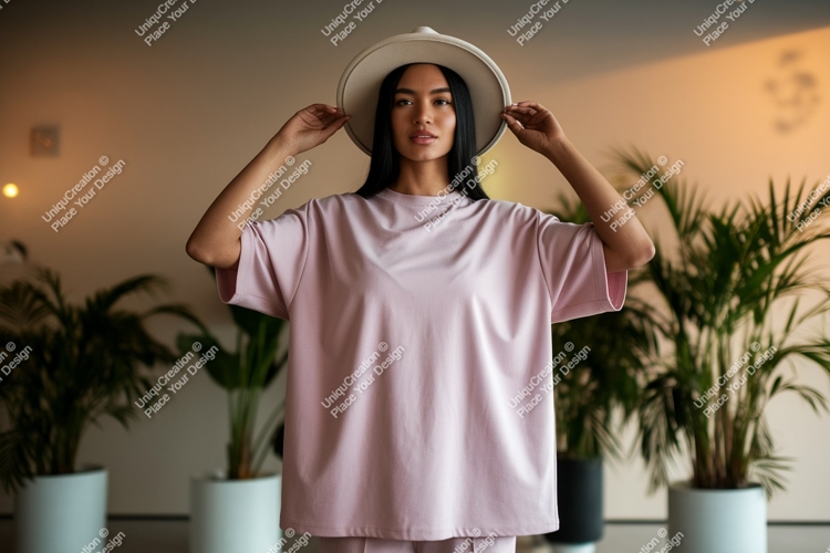 Man wearing white t shirt and hat image