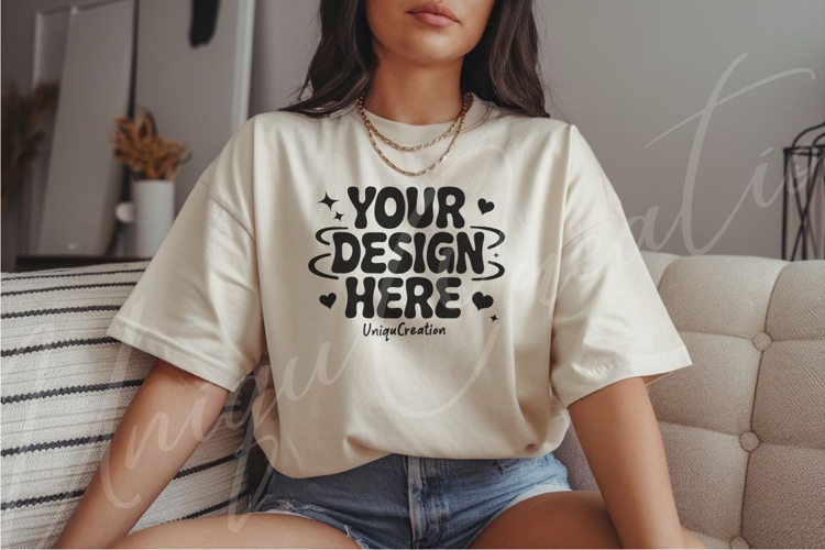 White Tshirt Mockup Image 5