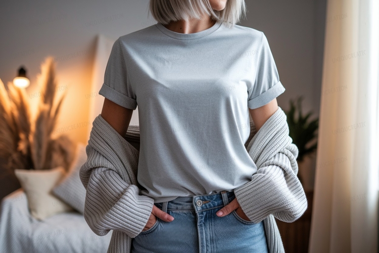 Light blue t shirt mockup image