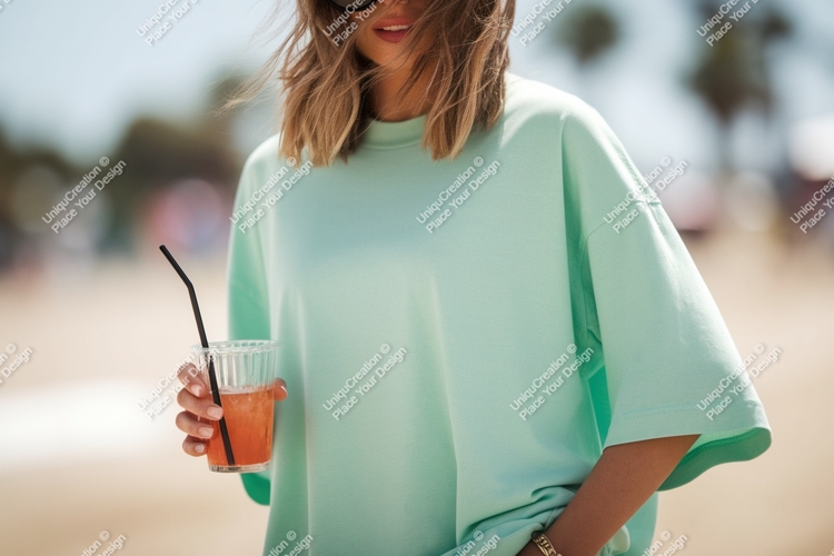 Woman holding refreshing drink beverage refreshment