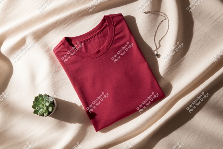 Crimson shirt necklace succulent silver example image 1