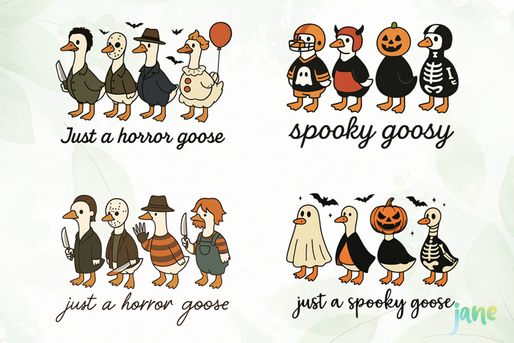 Halloween Silly Goose Sublimation