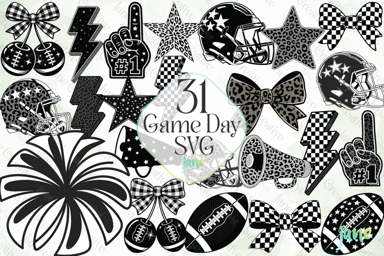 Game Day Svg Sublimation Clipart
