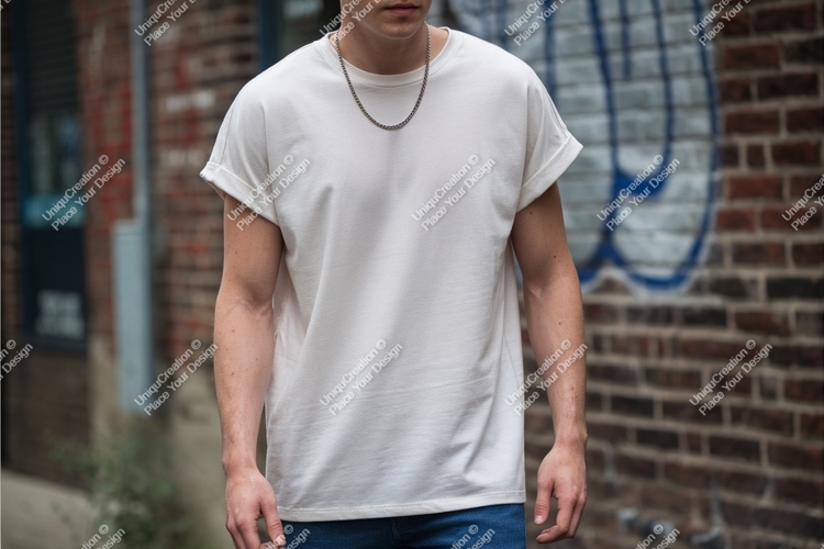 White Tshirt Mockup Image 20