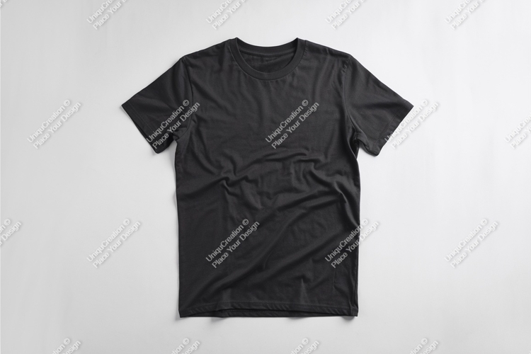 Black Tshirt Mockup Image 19