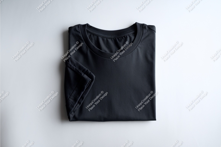Black Tshirt Mockup Image 11