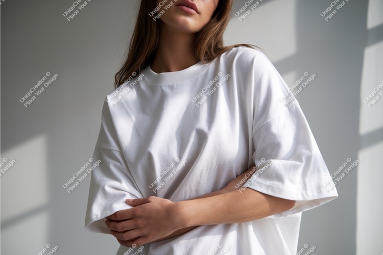 White Tshirt Mockup Image 2