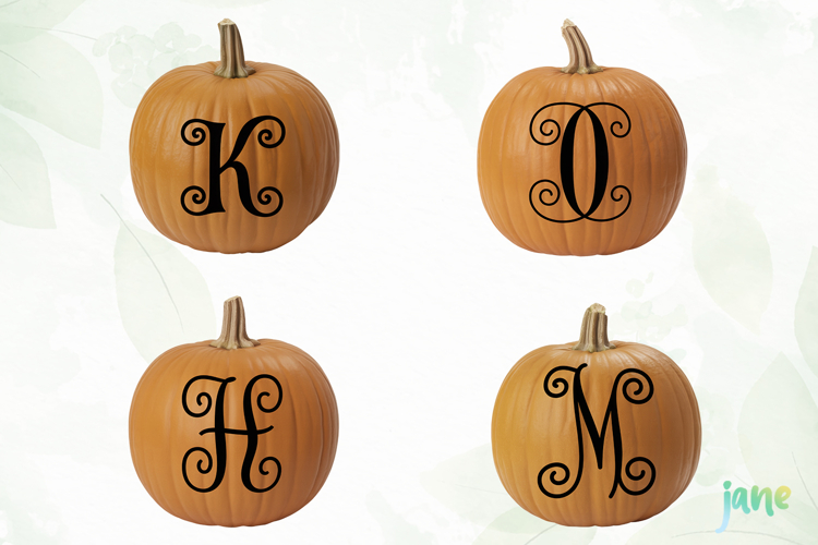Pumpkin Letter Decals Sublimation