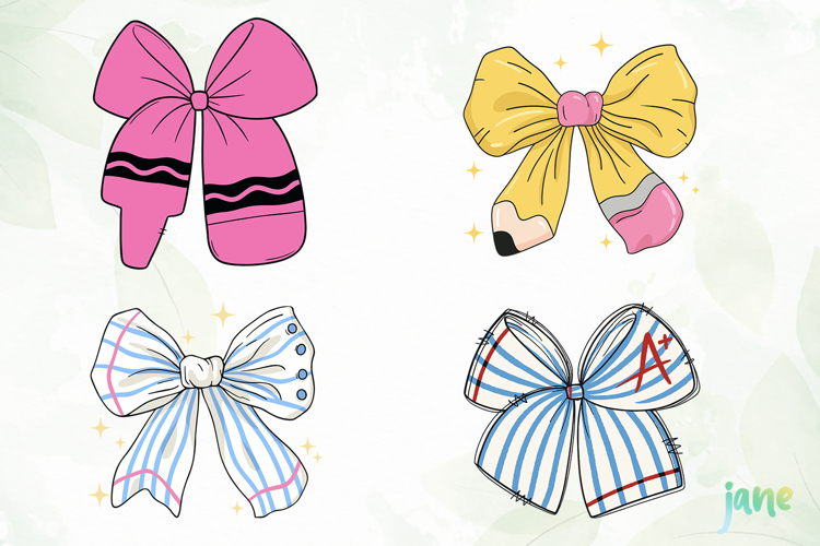 Teacher Coquette Bows SVG PNG