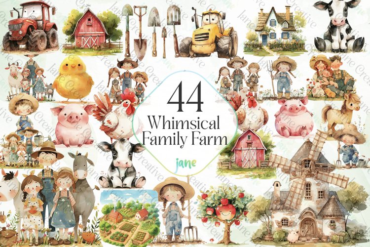 Whimsical Family Farm Sublimation