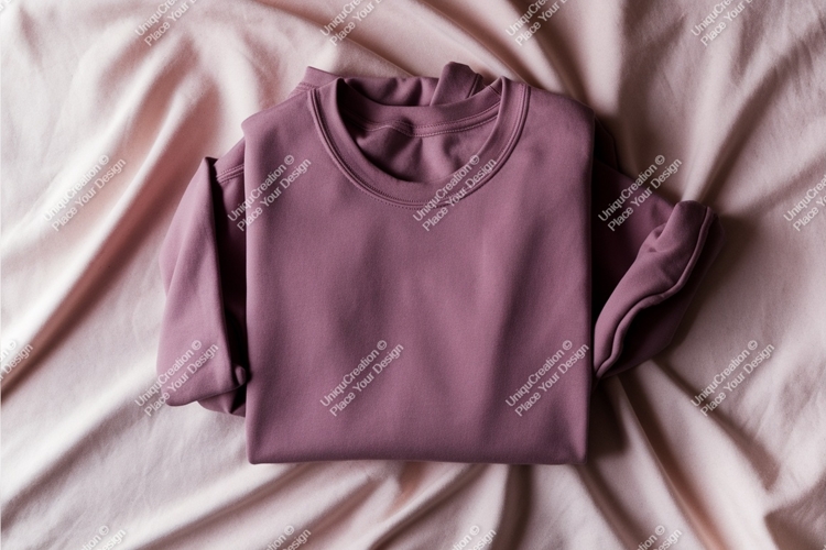 Mauve sweatshirt mockup