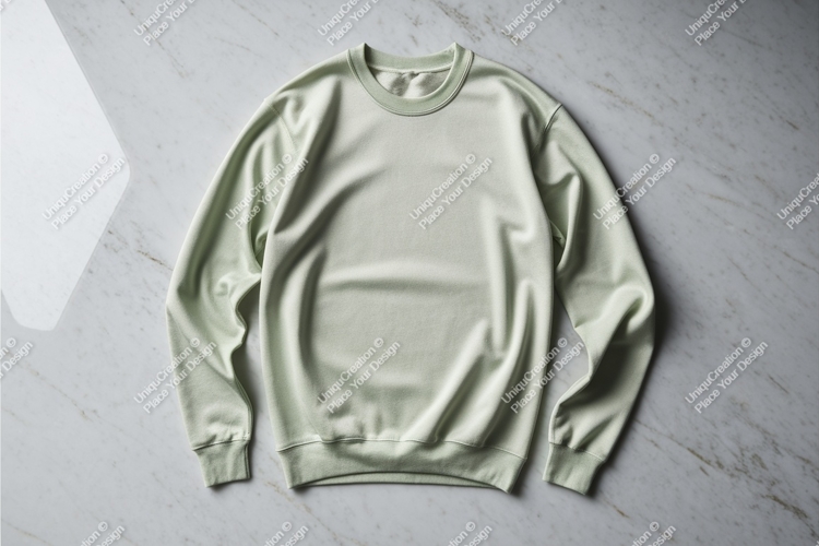 Light green sweatshirt mockup