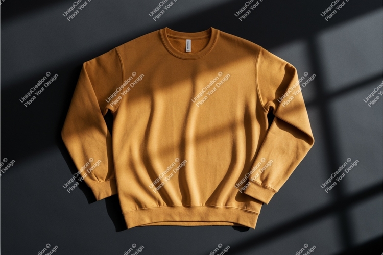 Yellow sweatshirt mockup