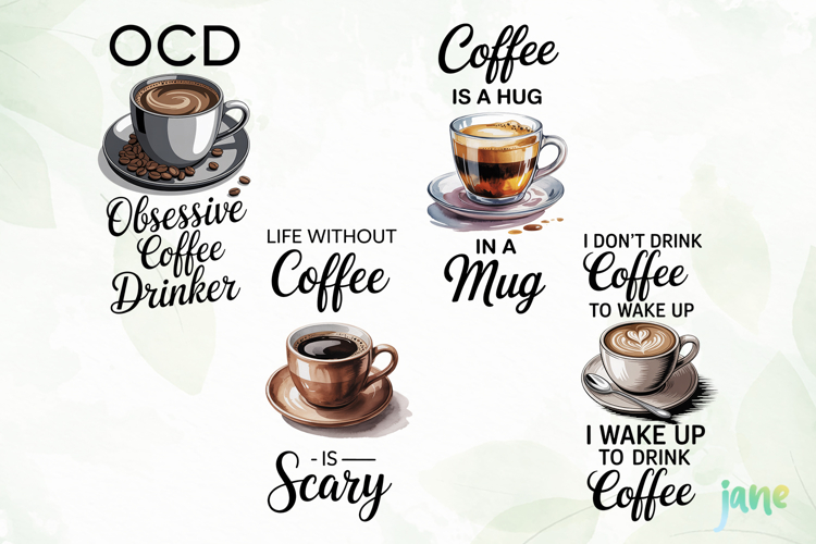 Beer And Coffee Themed Kitchen Towel PNG example image 1