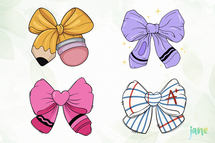 Teacher Coquette Bows SVG PNG