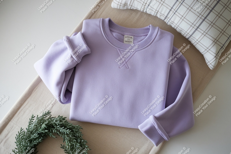 Purple sweatshirt mockup