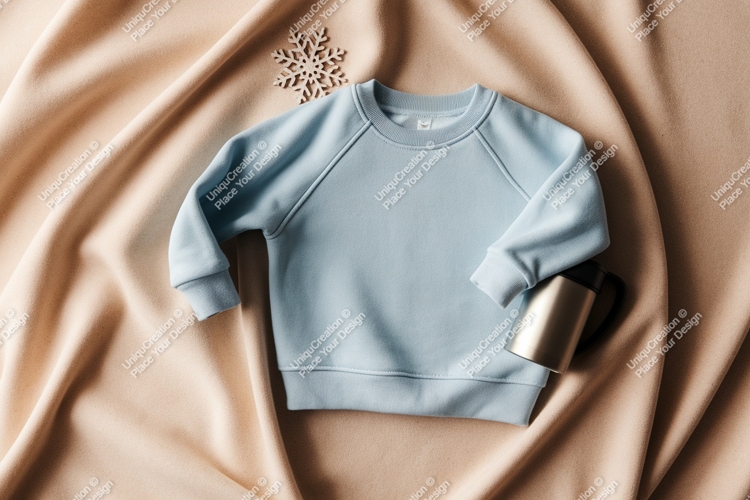 Light blue sweatshirt mockup