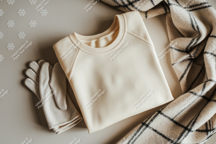 Cream sweatshirt mockup