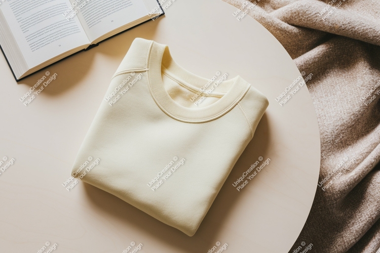 Beige sweatshirt mockup