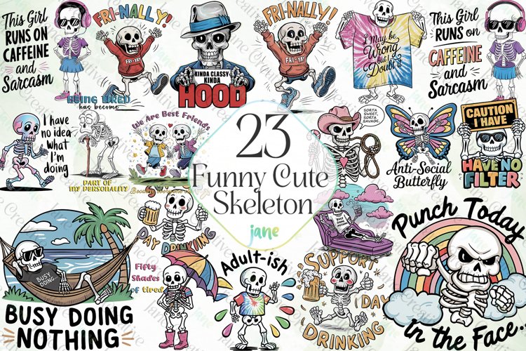Skeleton Clipart Image 24
