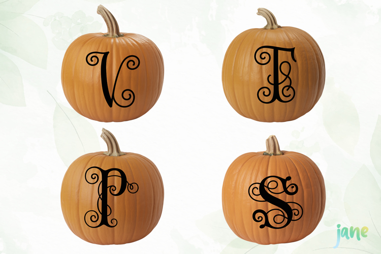 Pumpkin Letter Decals Sublimation