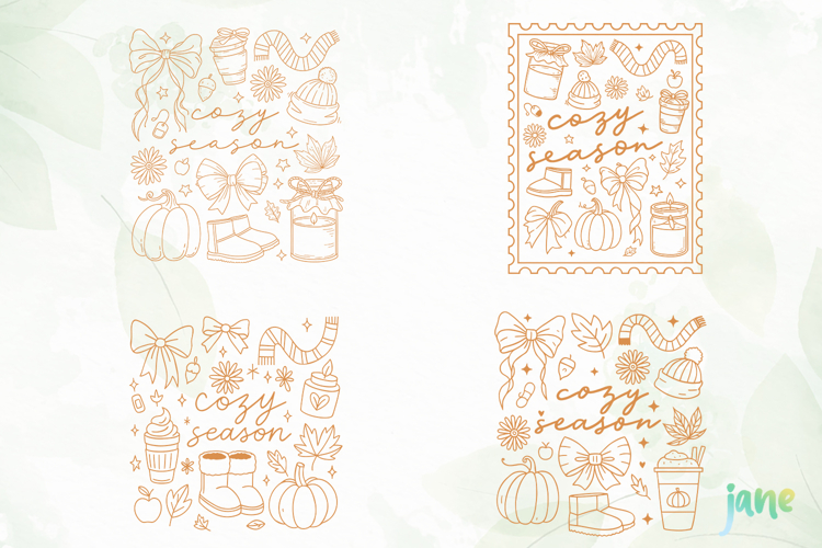 Coquette Cozy Season SVG Sublimation