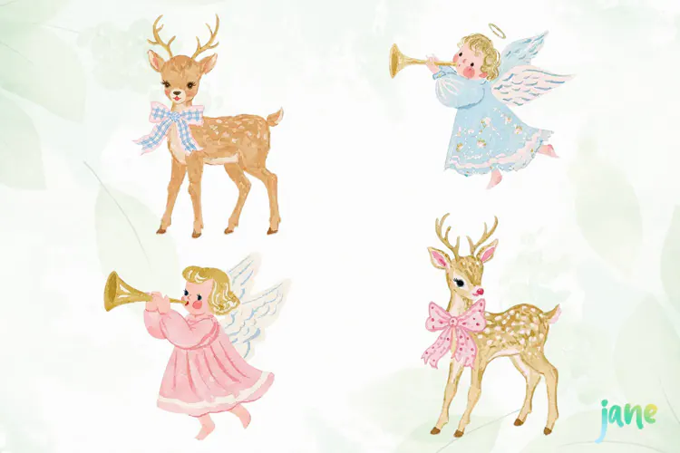 Preppy Christmas Clipart