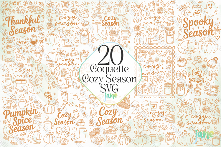 Coquette Cozy Season SVG Sublimation