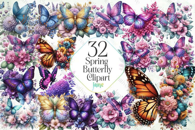 Cute Butterfly Clipart Image 10